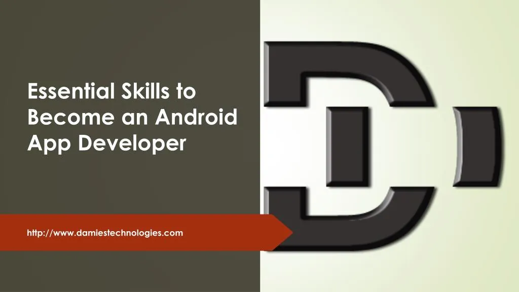 essential skills to become an android app developer