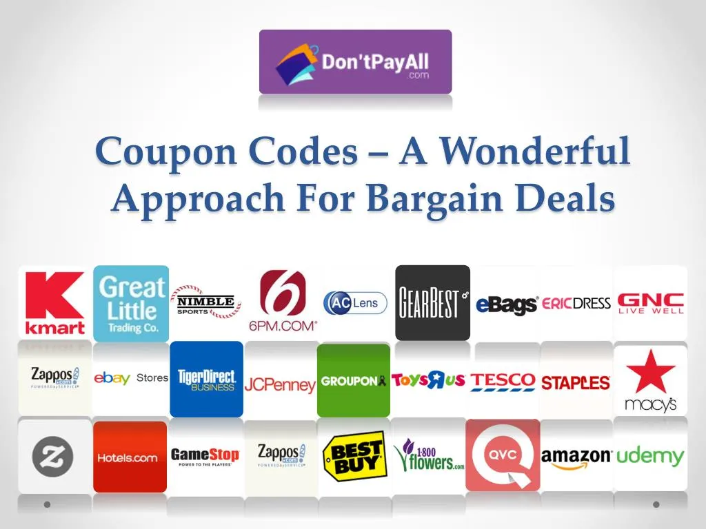 coupon codes a wonderful approach for bargain deals