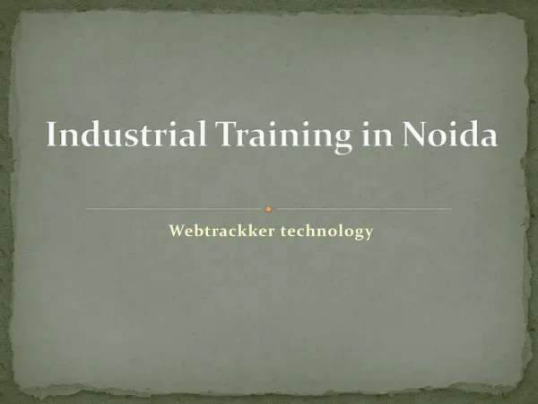 Industrial Training in Noida
