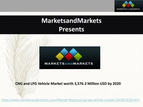 CNG and LPG Vehicle Market worth 3,576.3 Million USD by 2020