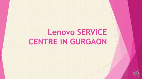 Lenovo Service Centre in Gurgaon