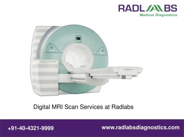 MRI Scanning Services @ Radlabs Medical Diagnostics