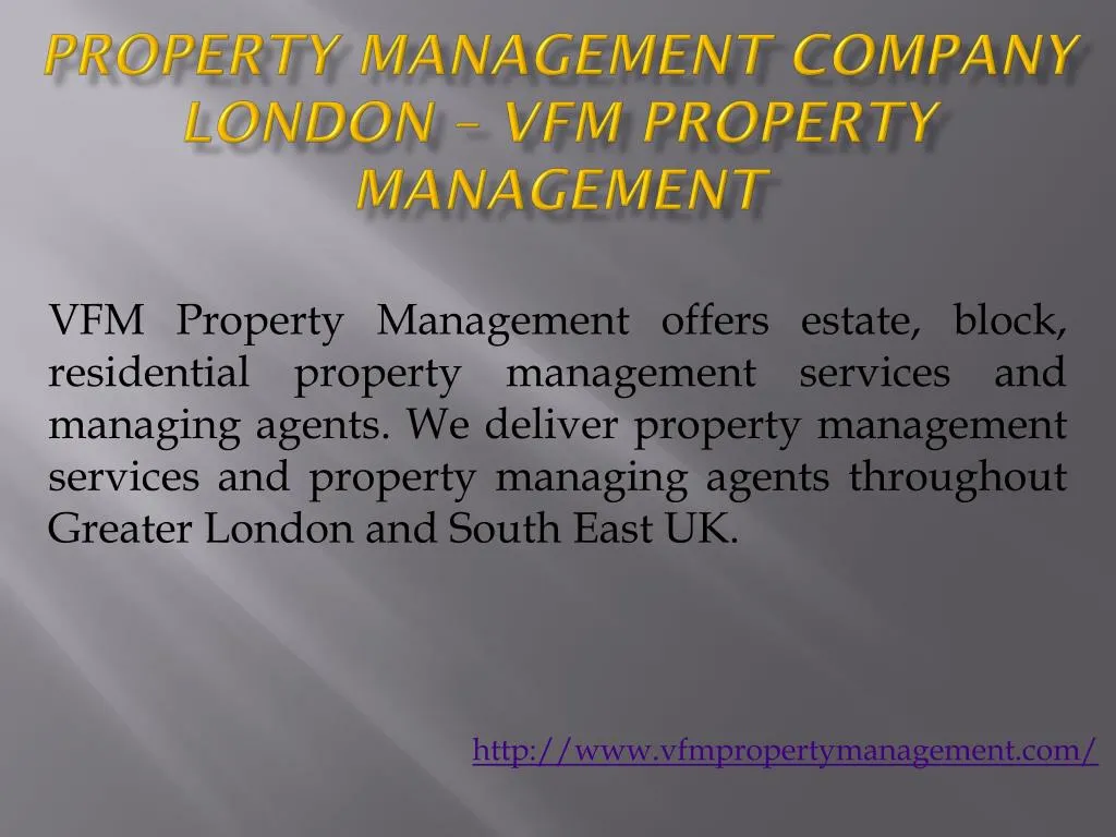 vfm property management offers estate block