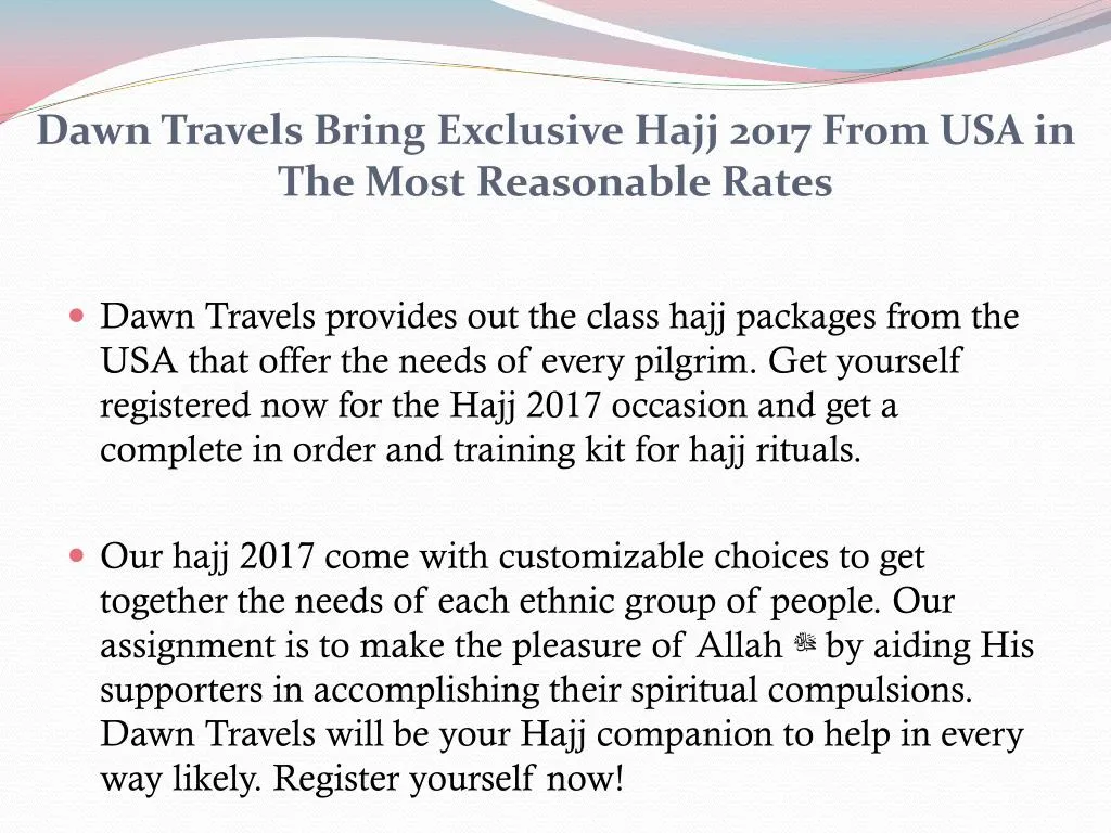 dawn travels bring exclusive hajj 2017 from usa in the most reasonable rates