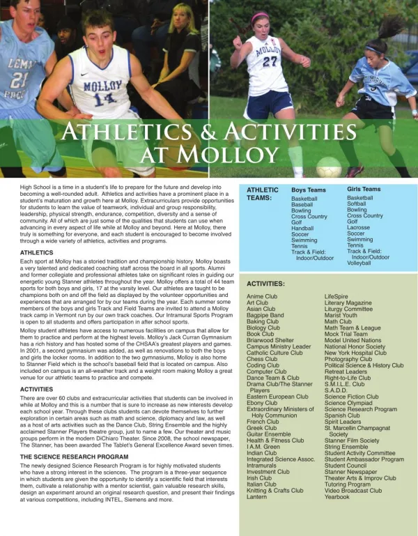 Join the Club of Athletics in a Prep High School