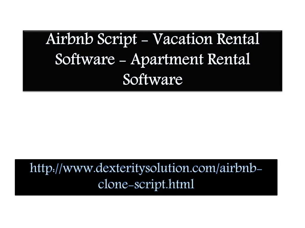 airbnb script vacation rental software apartment rental software
