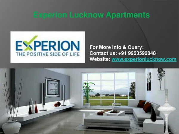 Experion Lucknow Apartment in Gomti Nagar
