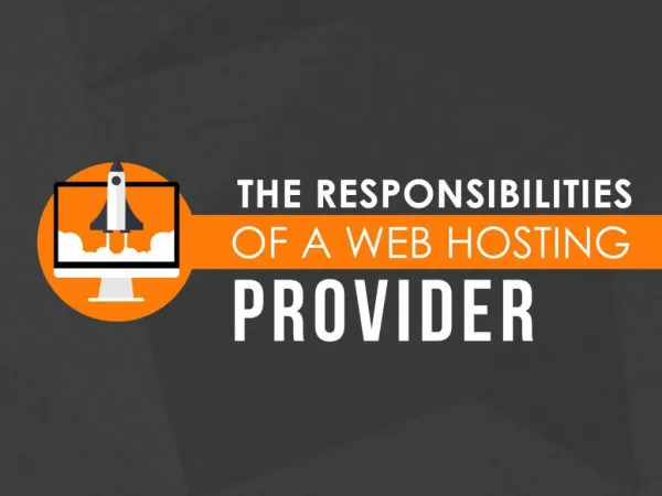 The Responsibilities of A Web Hosting Provider