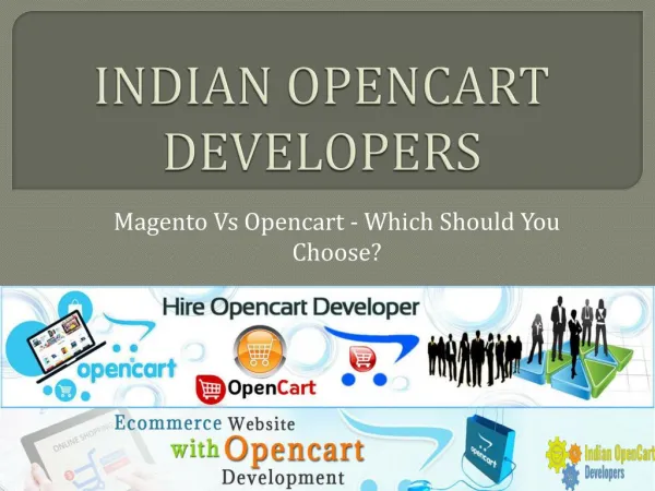 Magento Vs Opencart - Which Should You Choose?