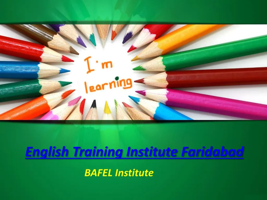 english training institute faridabad