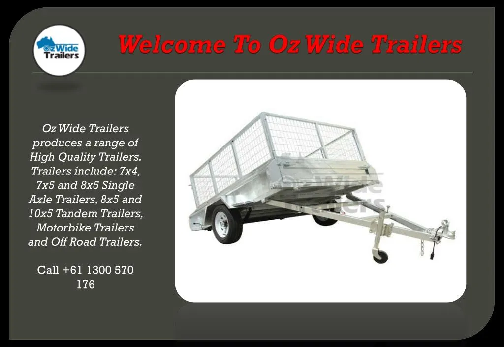 welcome to oz wide trailers