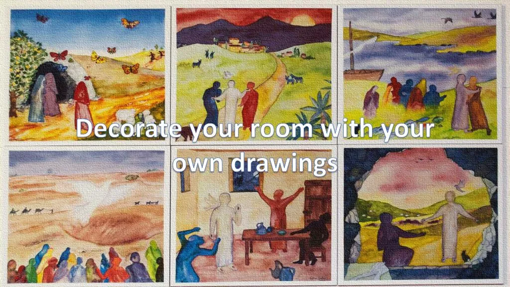 decorate your room with your own drawings