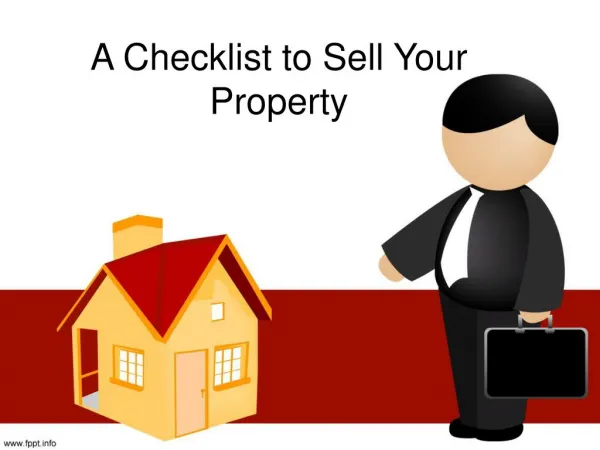 A Checklist to Sell your Property