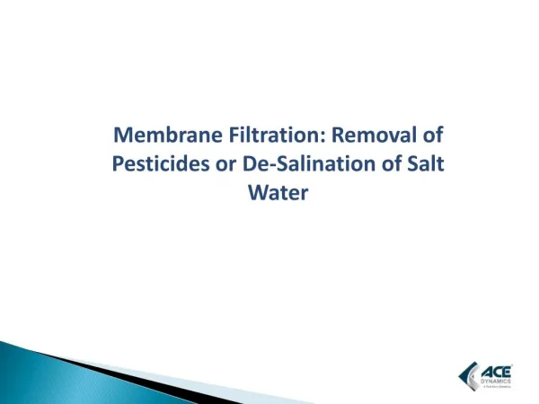Treat Waste Water by Membrane Filtration Process