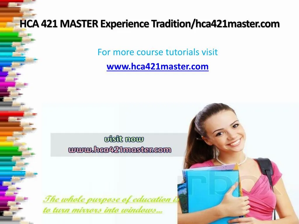 hca 421 master experience tradition hca421master com