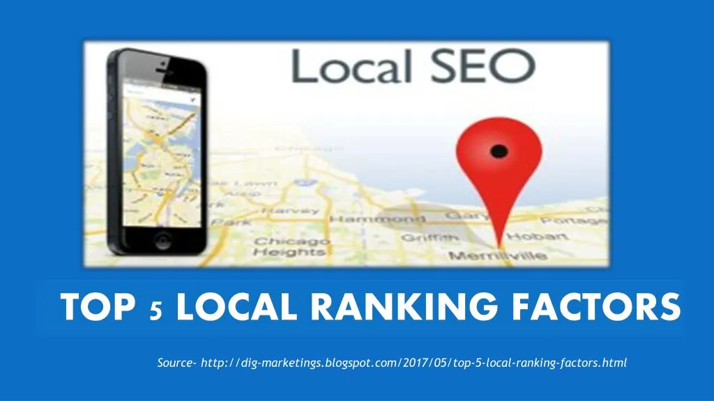 top 5 local ranking factors