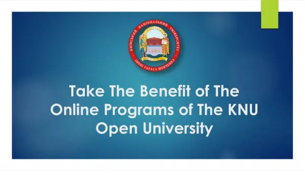 Take The Benefit of The Online Programs of The KNU Open University