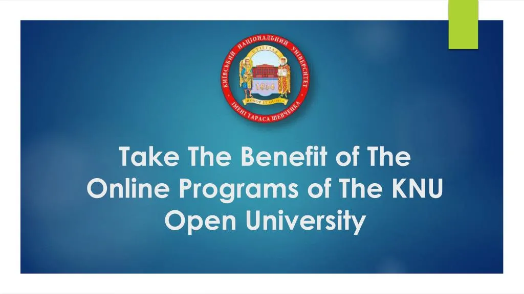 take the benefit of the online programs of the knu open university
