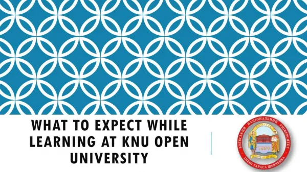 What to Expect while Learning at KNU Open University