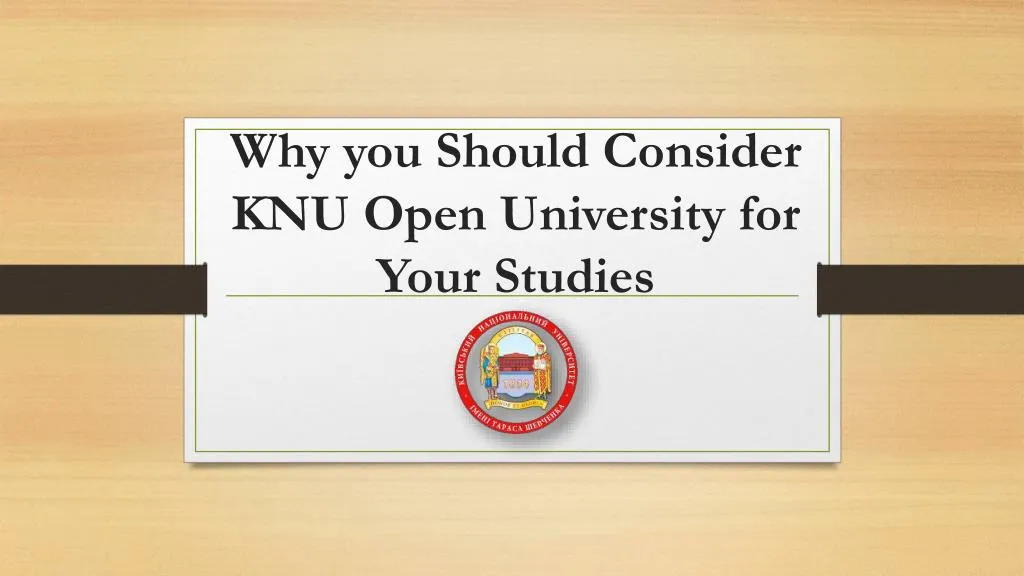 why you should consider knu open university for your studies