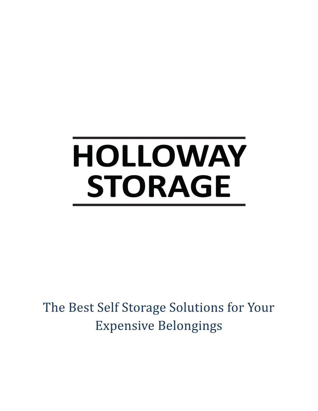 the best self storage solutions for your