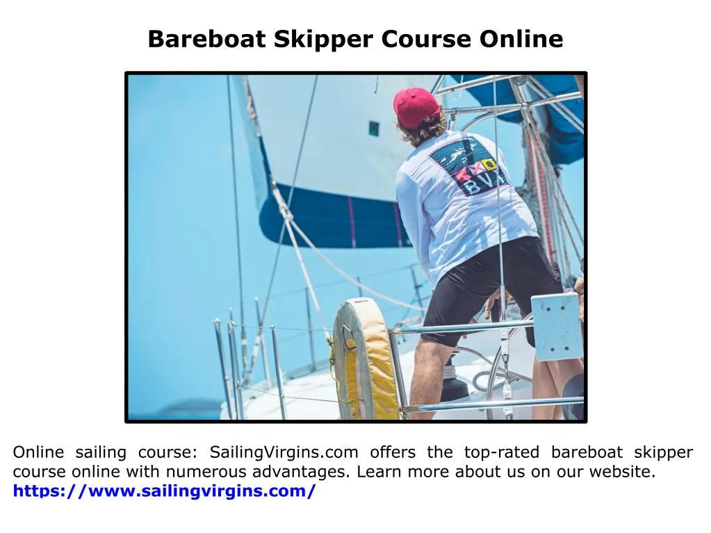 bareboat skipper course online