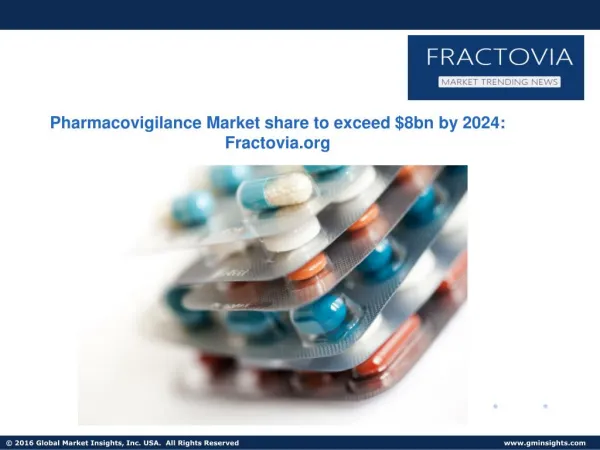 Pharmacovigilance Market Trend will witness a sustainable 10.3% growth