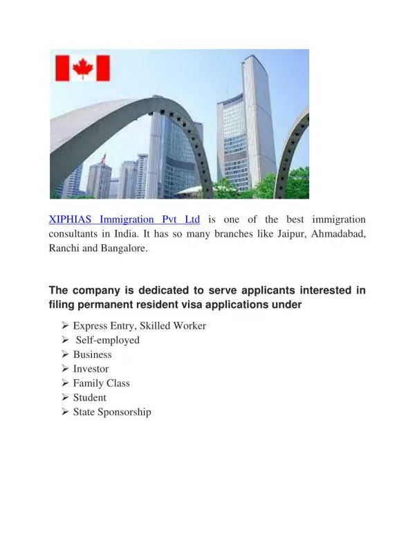 Canada immigration services