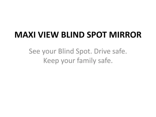 Maxi View Mirror