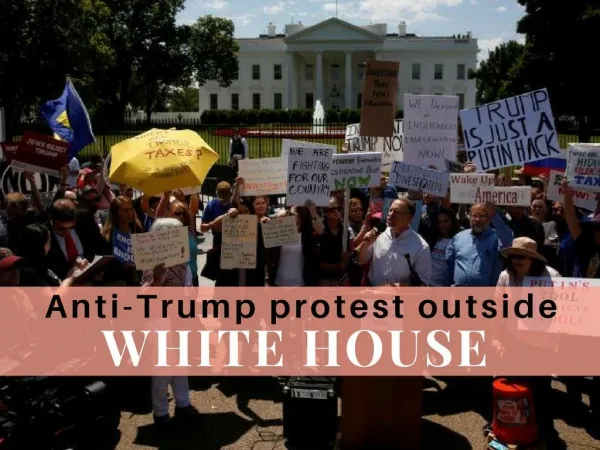 Anti-Trump protest outside White House