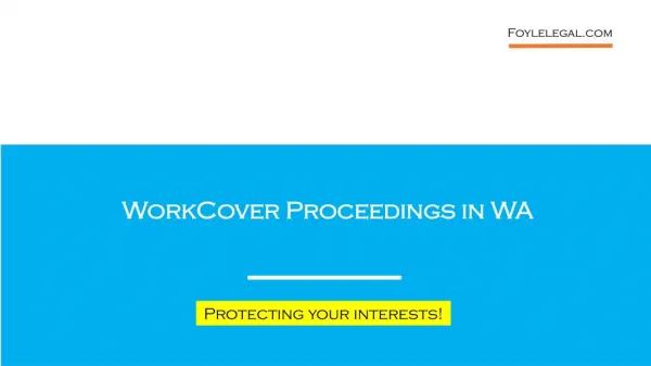 WorkCover Proceedings in WA