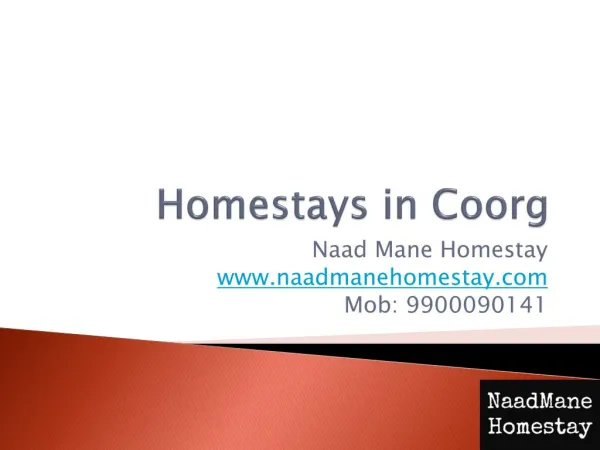 Homestay in Coorg | As Per Your Expectation