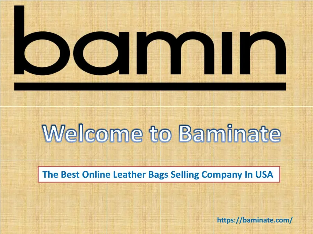 welcome to baminate