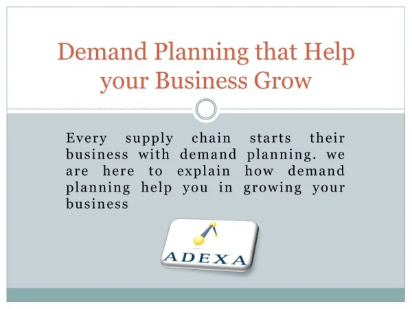 Demand Planning that Help your Business Grow