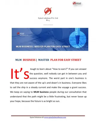 Master Plan for Easy Street - slide 1