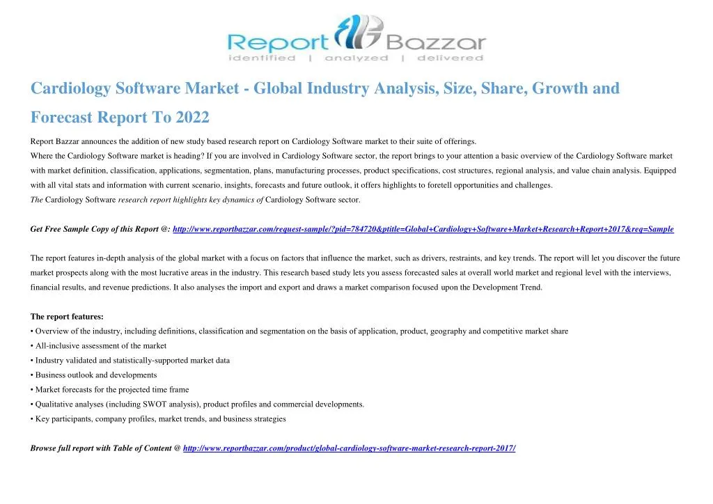 cardiology software market global industry