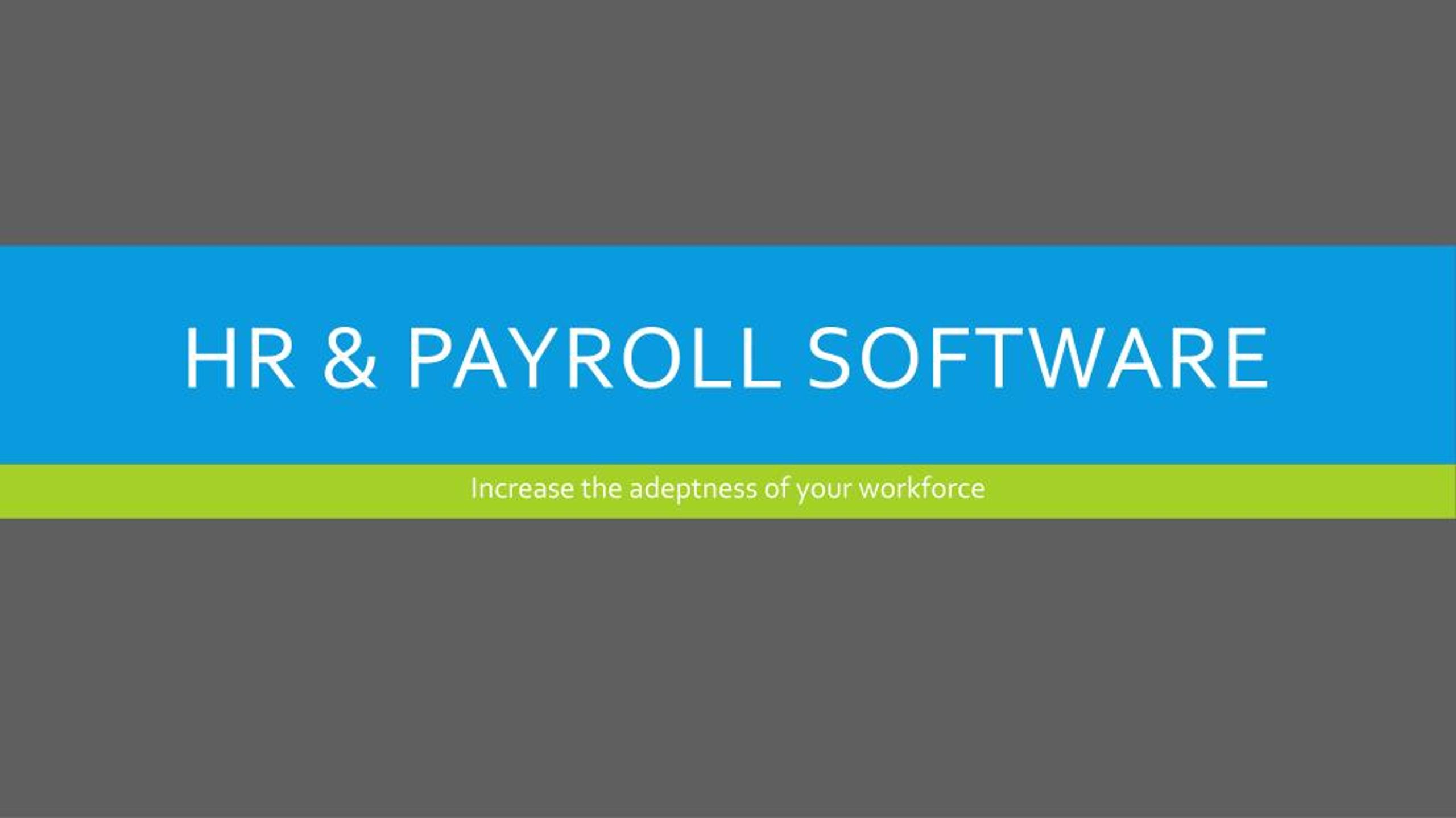 PPT - HR & Payroll Software PowerPoint Presentation, free download - ID ...