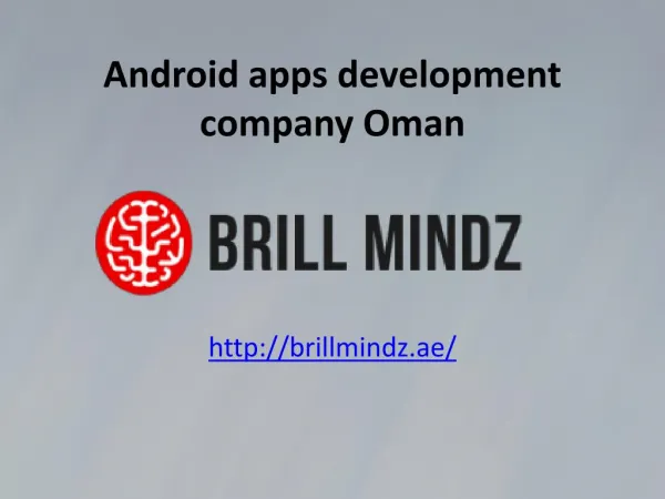 Android apps development companies Oman