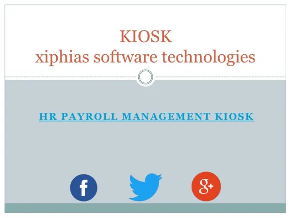 hr payroll management kiosk - XIPHIAS