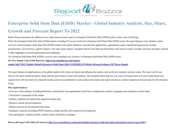 enterprise solid state disk essd market global