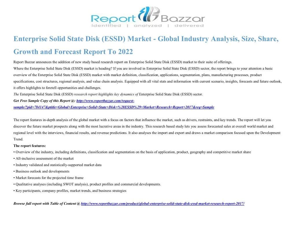 enterprise solid state disk essd market global