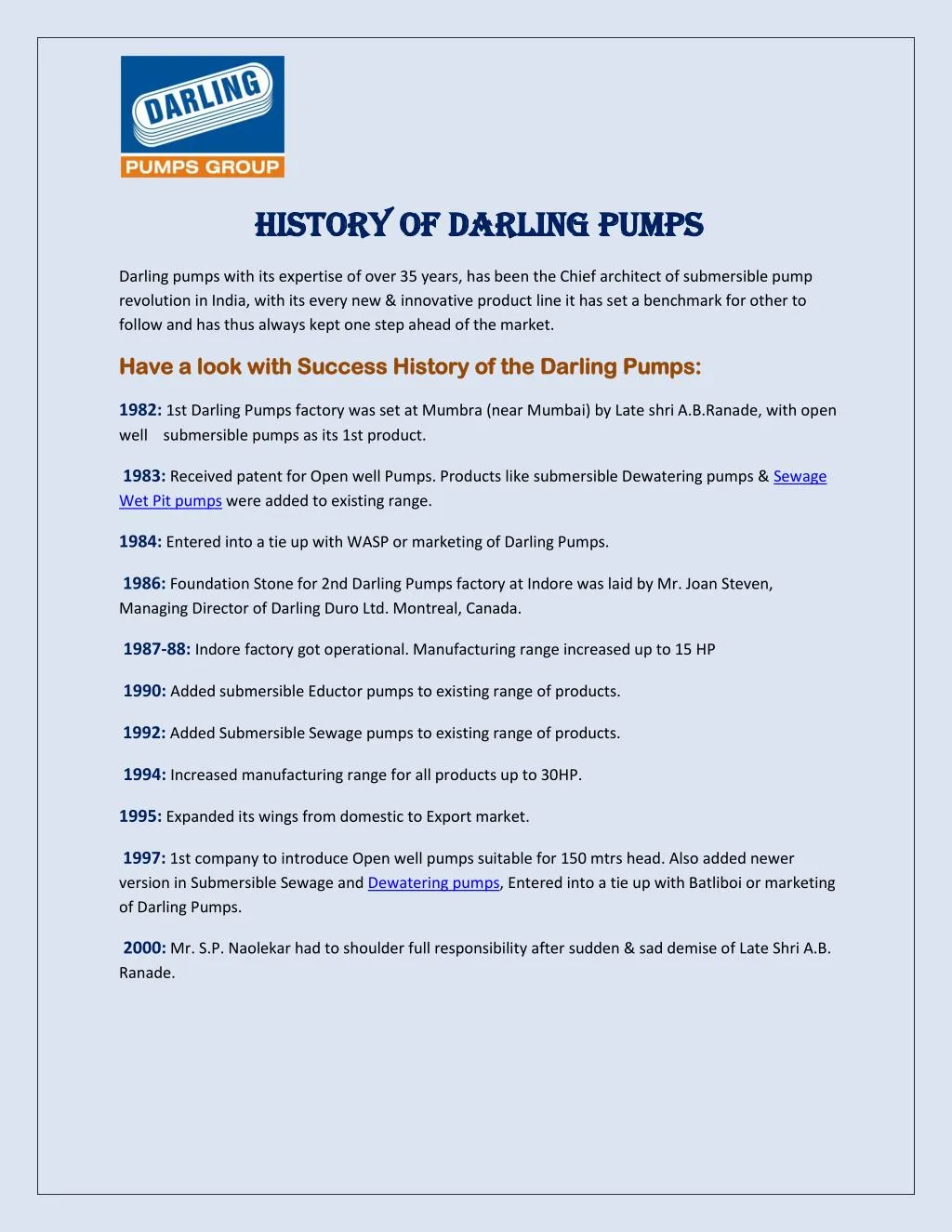 history of darling pumps history of darling pumps
