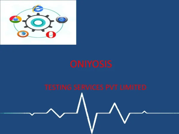 Oniyosys - Software Testing Company