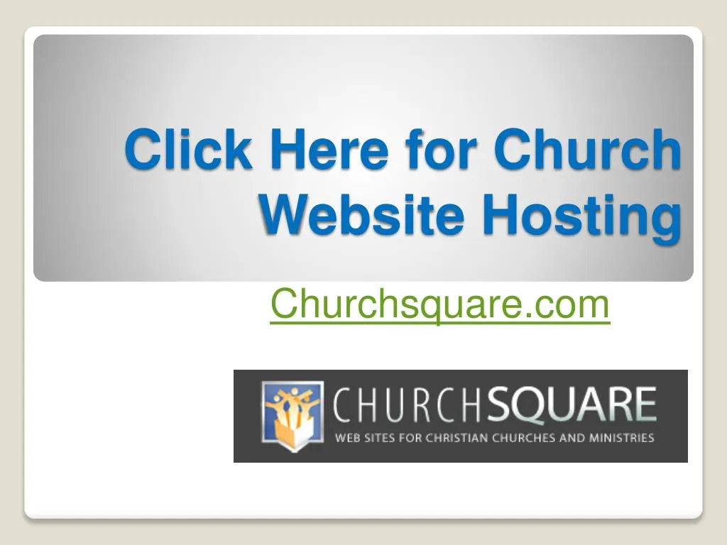 click here for church website hosting
