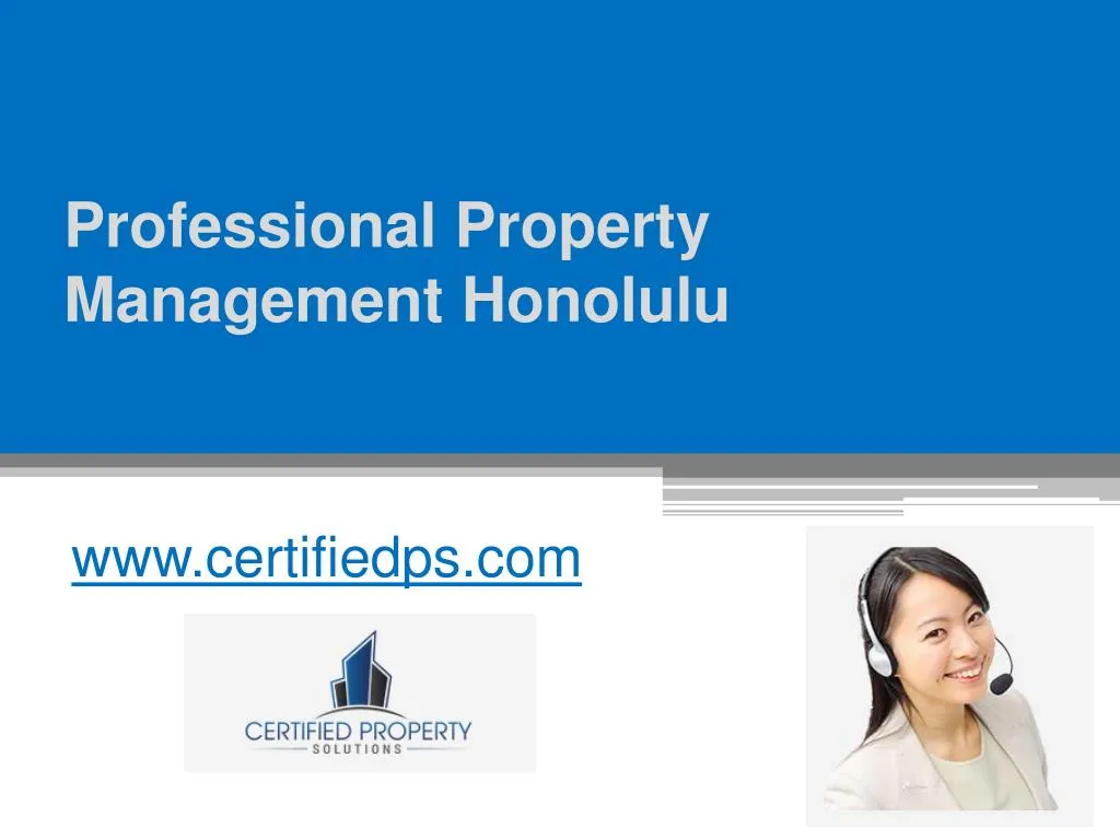 professional property management honolulu