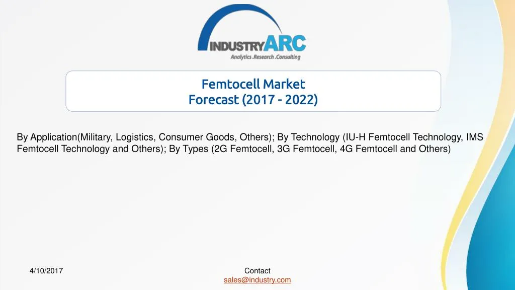 femtocell market forecast 2017 2022