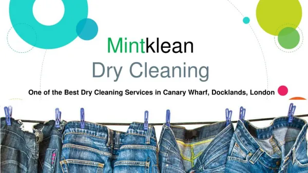Dry Cleaners London - Mintklean