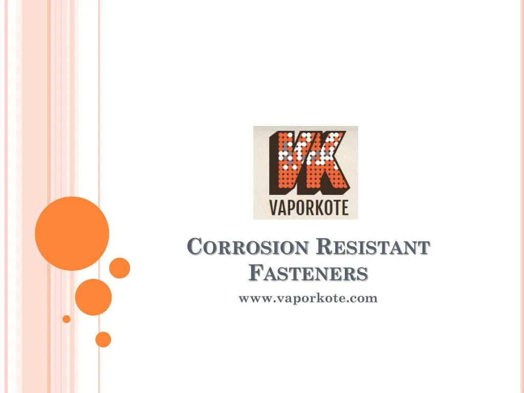 corrosion resistant fasteners