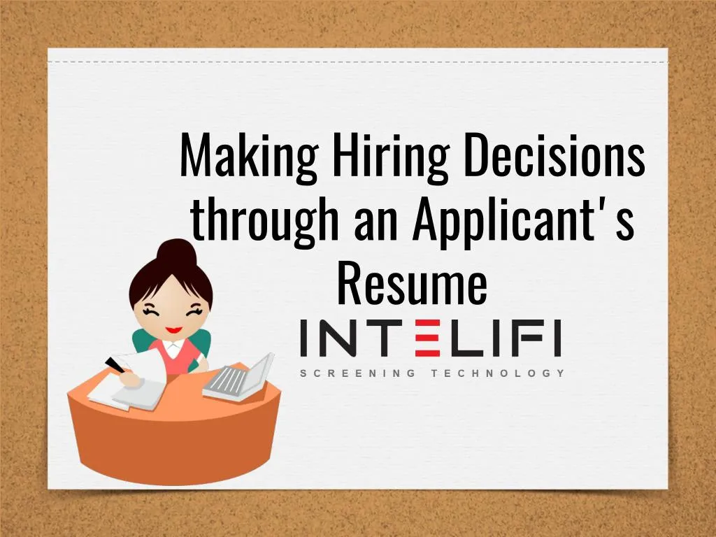 making hiring decisions through an applicant