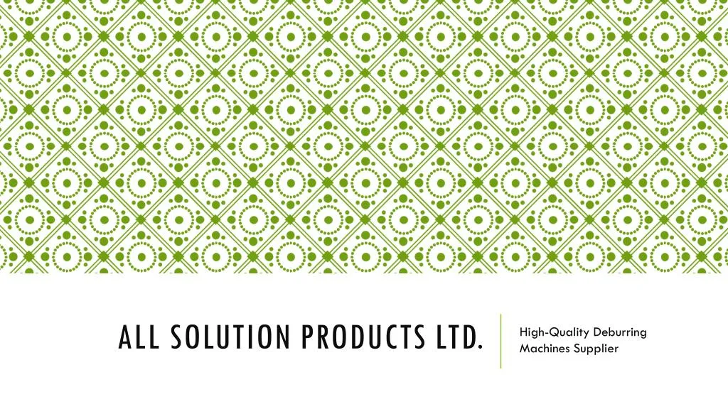 all solution products ltd